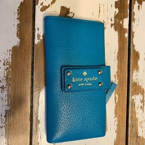 Kate spade turquoise wallet